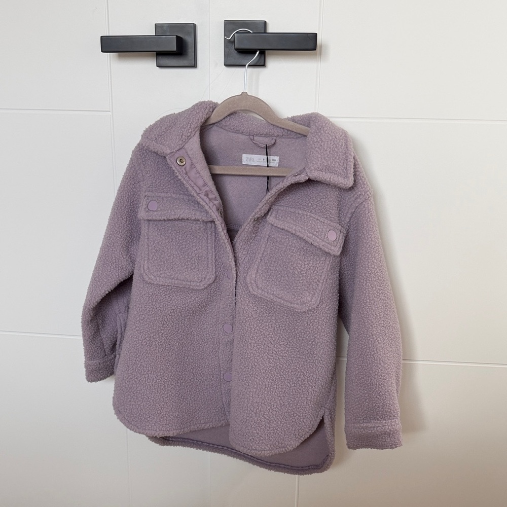 Zara Kids Lilac Fleece Jacket
